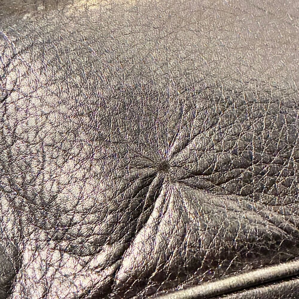 Coach Poppy Leather Pushlock Satchel Handbag Metallic Silver Pewter Bag Charm - Picture 8 of 11